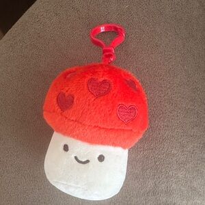 Cute Mushroom Plush Keychain